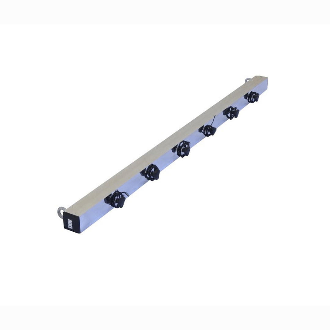 SitAndBuy - Kit 4 Varas Elétricas P/ Refletores Pimbim Par 36 Tx Prata 6 espaços