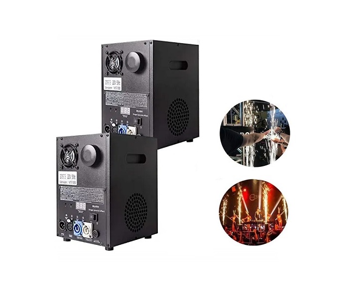 SitAndBuy - Kit Máquina de Gelo Seco 3000w + Máquina de Fogo Frio Faísca p/ Eventos