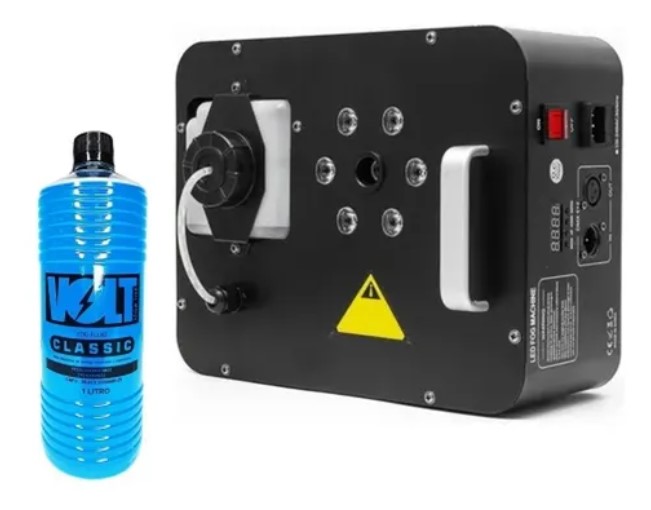 SitAndBuy - Máquina De Fumaça 1200W Up RGB C/ 6 Leds 9W C/ Fluído